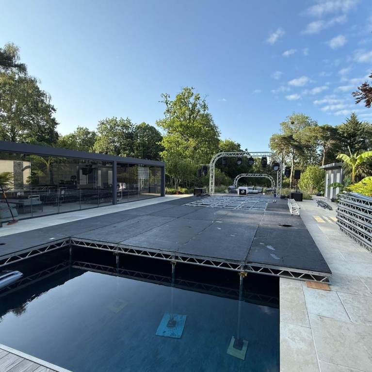 Transform existing pools into stunning event spaces